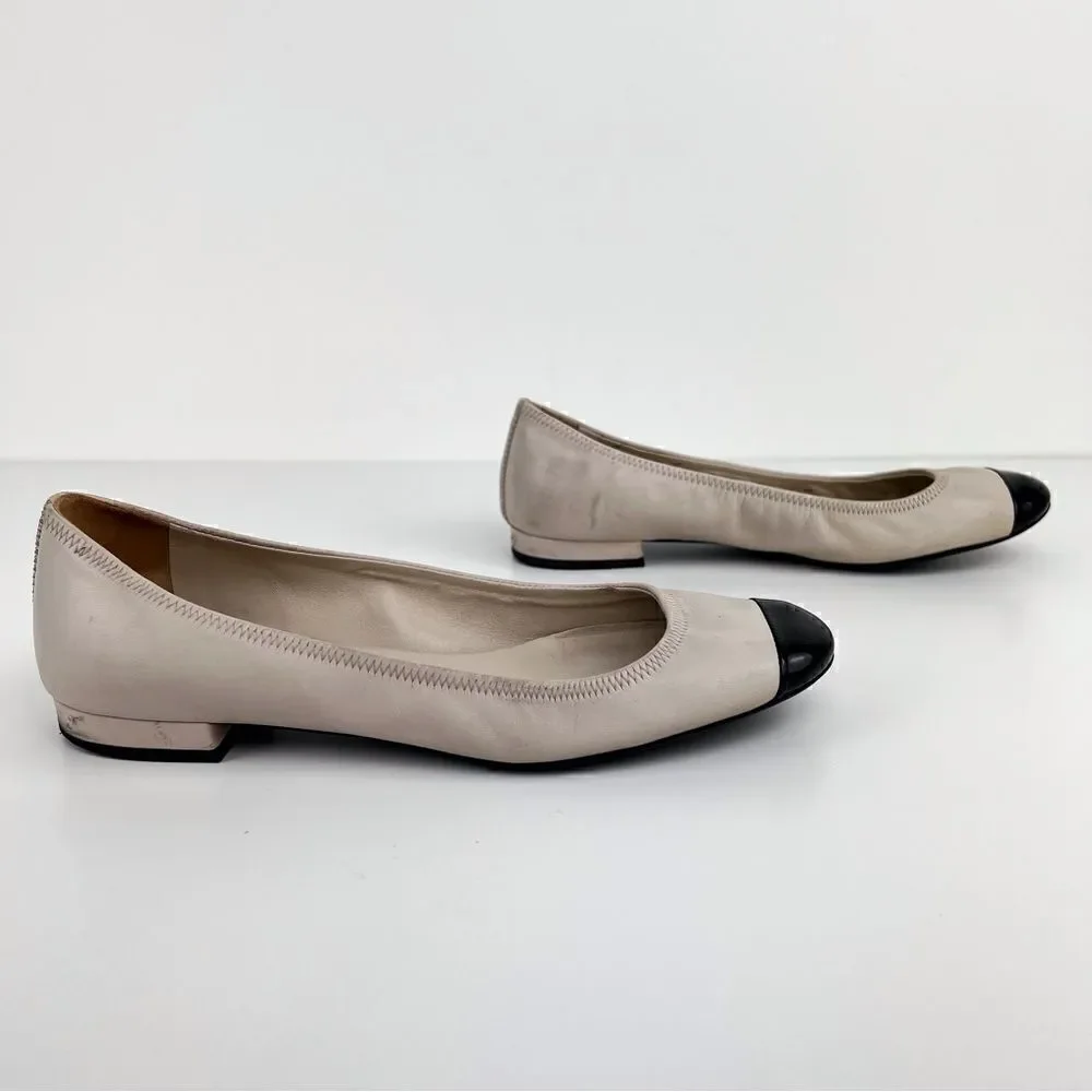 Prada Round Toe Patent Leather Ballet Flats Sz 36 - Picture 5 of 11